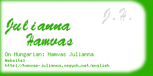 julianna hamvas business card